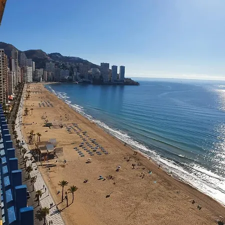 Las Palmeras 1° Linea Playa Benidorm Exterior foto